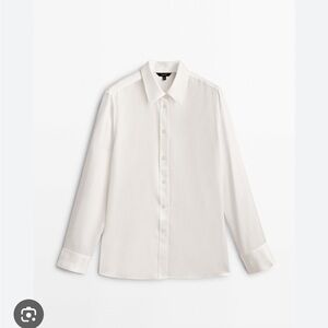 Satin shirt with side cut out details